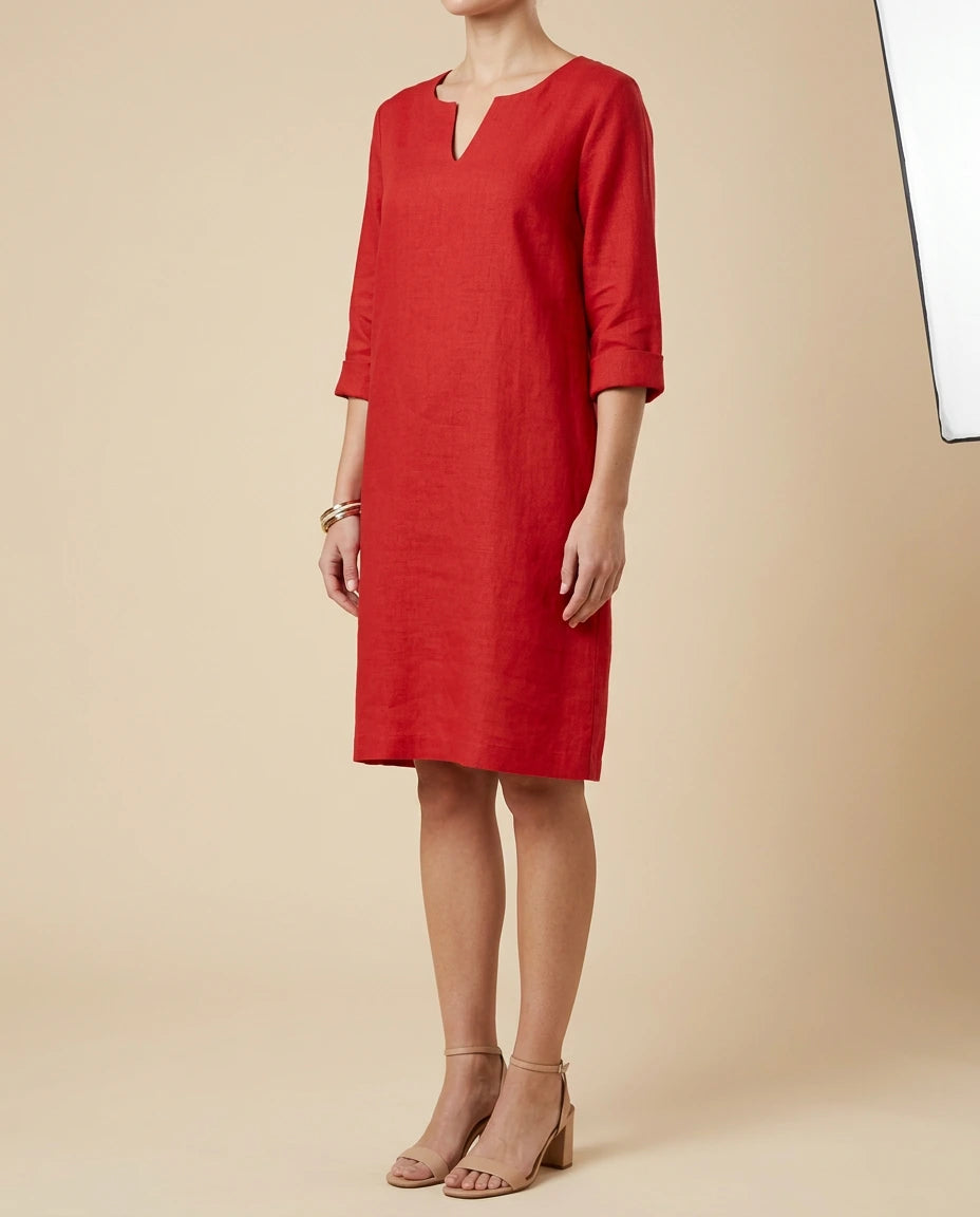 Cherish | V-Neck Knee-Length Dress