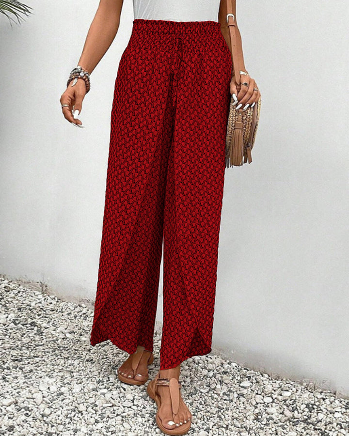 daisy | geometric wide-leg trousers