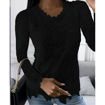 Clarisse | Lace Blouse with Long Sleeves