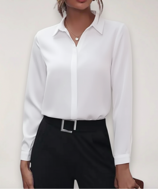 Celeste | Buttoned Office Blouse