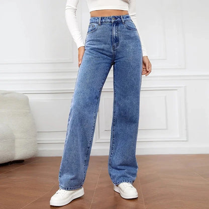 daisy | high waist wide leg jeans blue