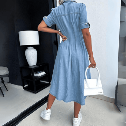 Sophie | Denim Summer Midi Dress