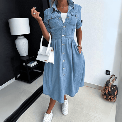 Sophie | Denim Summer Midi Dress