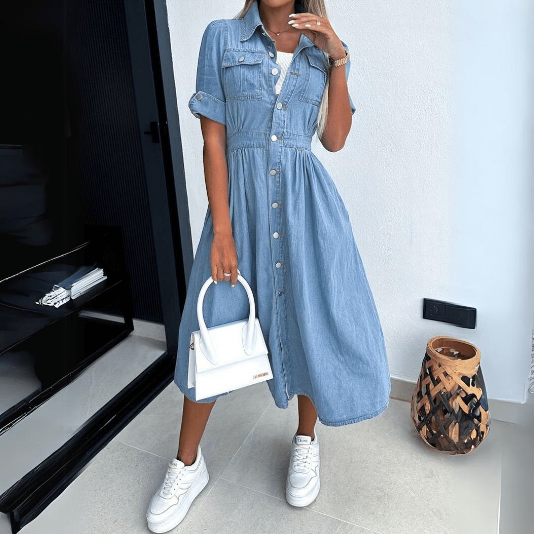 Sophie | Denim Summer Midi Dress