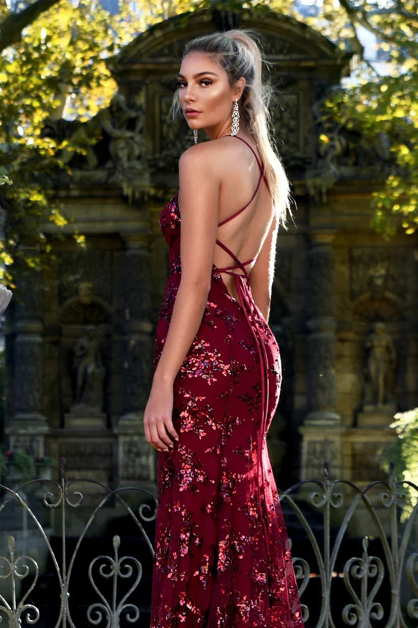 Serena | Sequin Formal Maxi Dress