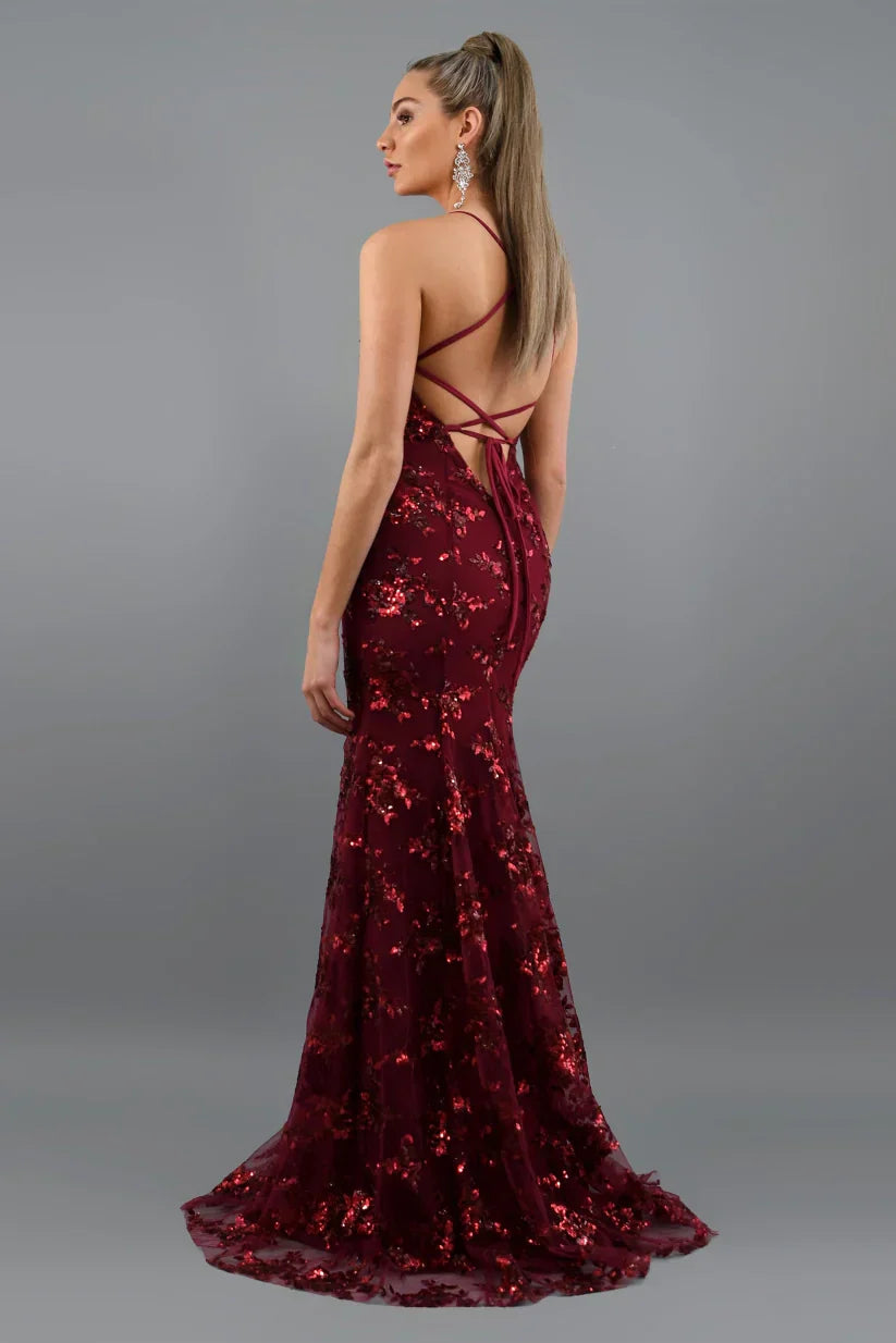 Serena | Sequin Formal Maxi Dress