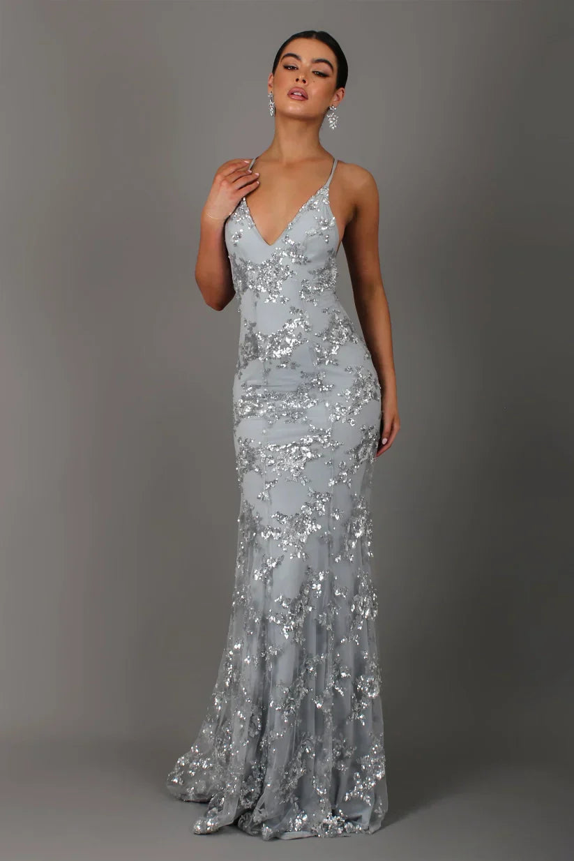 Serena | Sequin Formal Maxi Dress