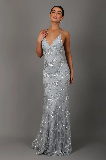Serena | Sequin Formal Maxi Dress
