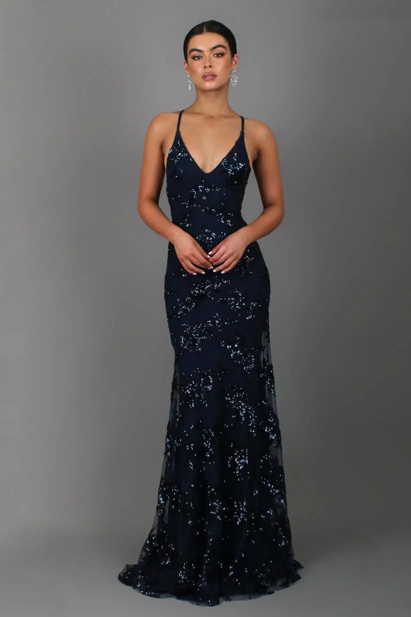 Serena | Sequin Formal Maxi Dress
