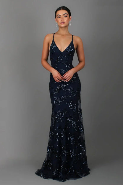 Serena | Sequin Formal Maxi Dress