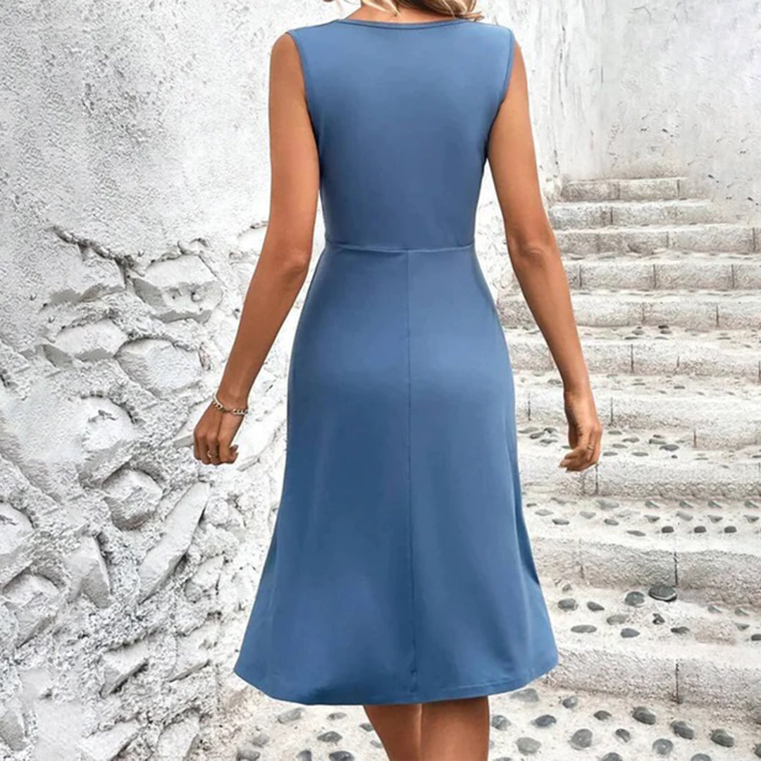 Holly | Sleeveless Midi Summer Dress