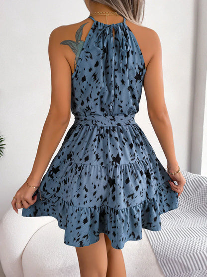 Tahlia | Halter Neck Mini Summer Dress